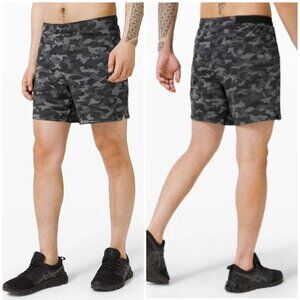 Lululemon Surge Short 6" Variegated Mesh Camo Black
